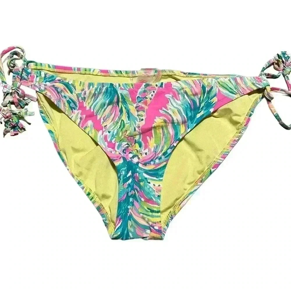 Lilly Pulitzer Tropic String Bikini Bottom Size 14